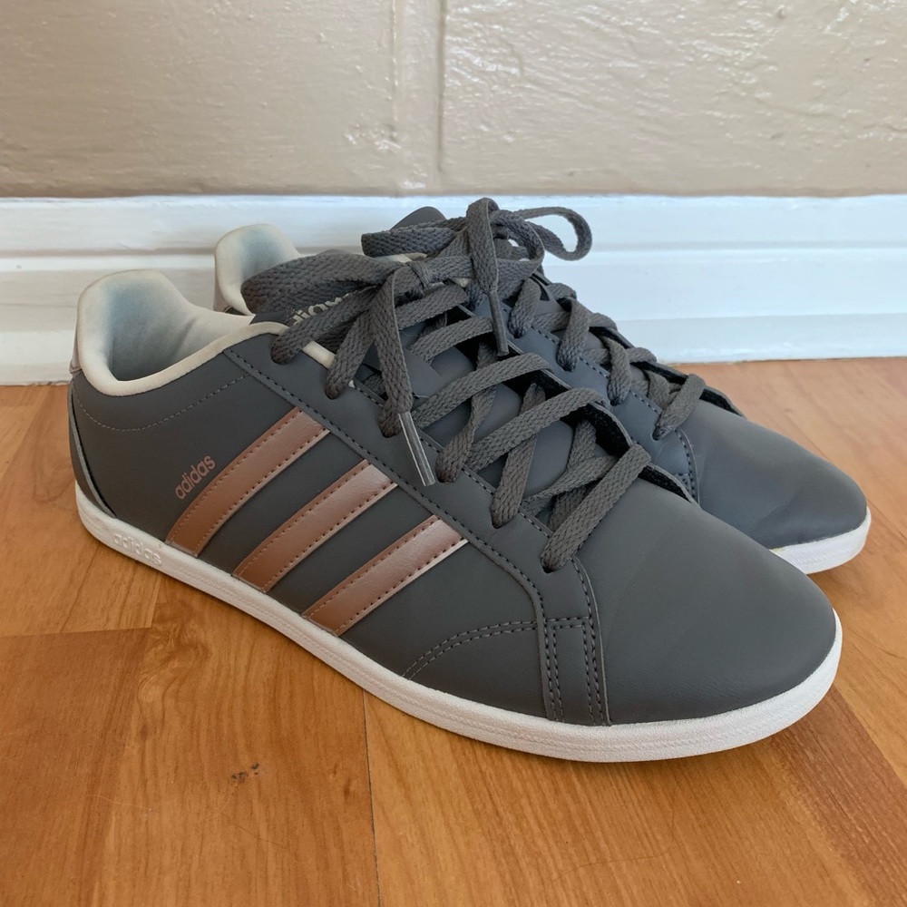Grey rose gold adidas 7